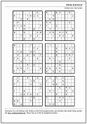 Sudoku Druckvorschau